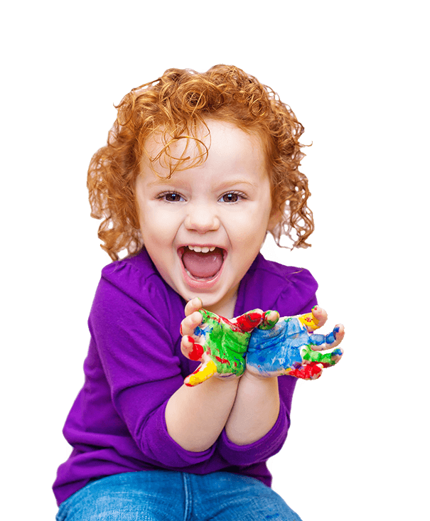 Happy child at TreeTops Nursery.